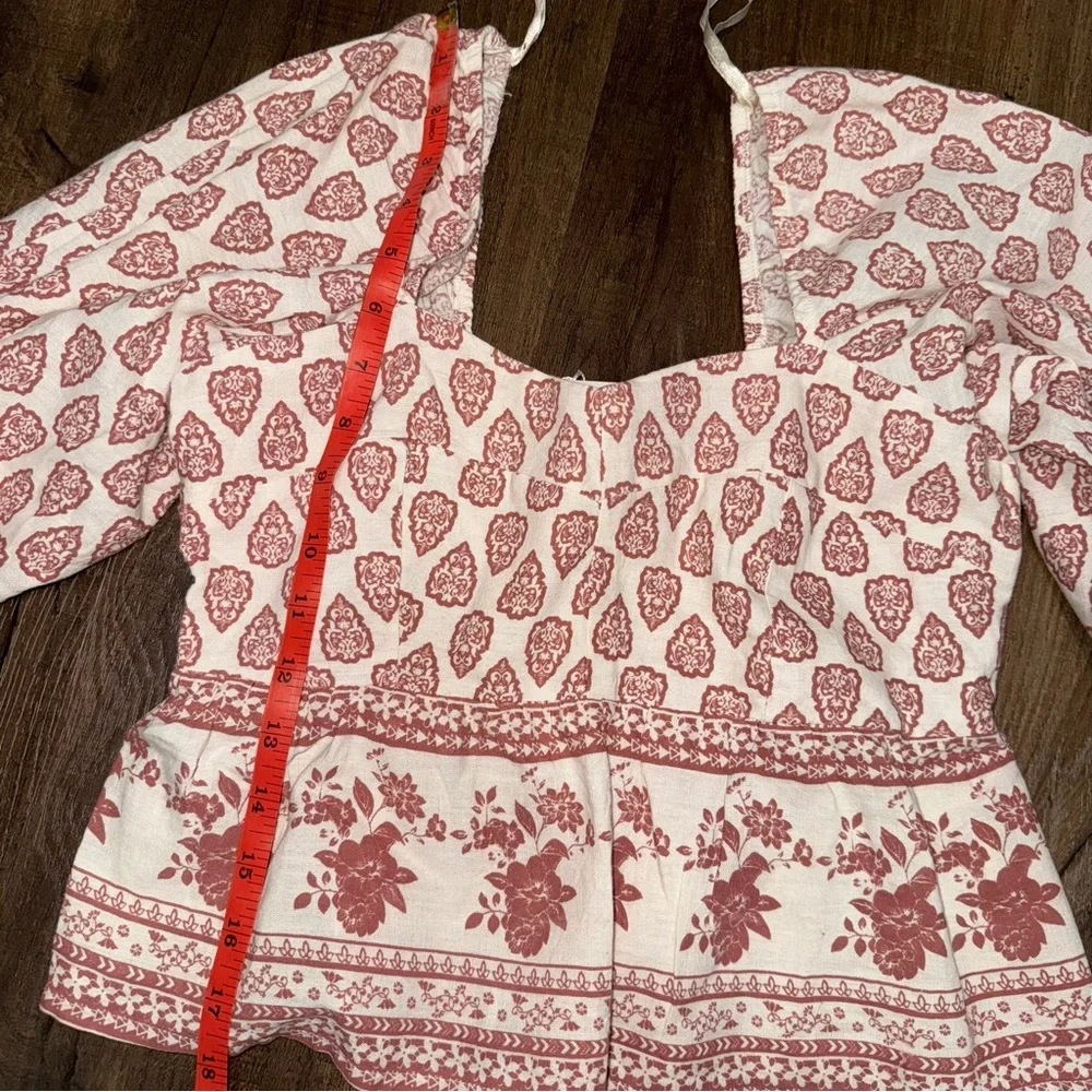 NWT Sim & Sam Linen Blend Spring Top